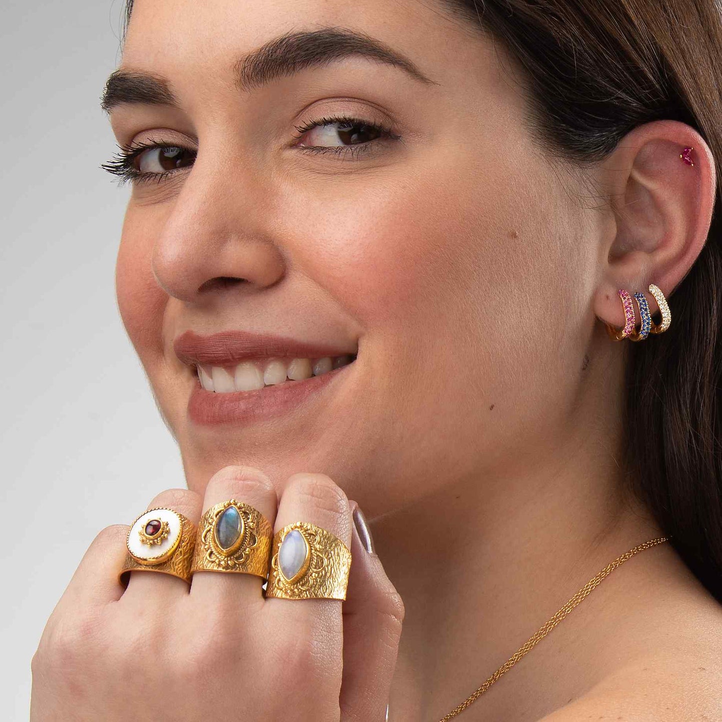 Anillo amatista ajustable