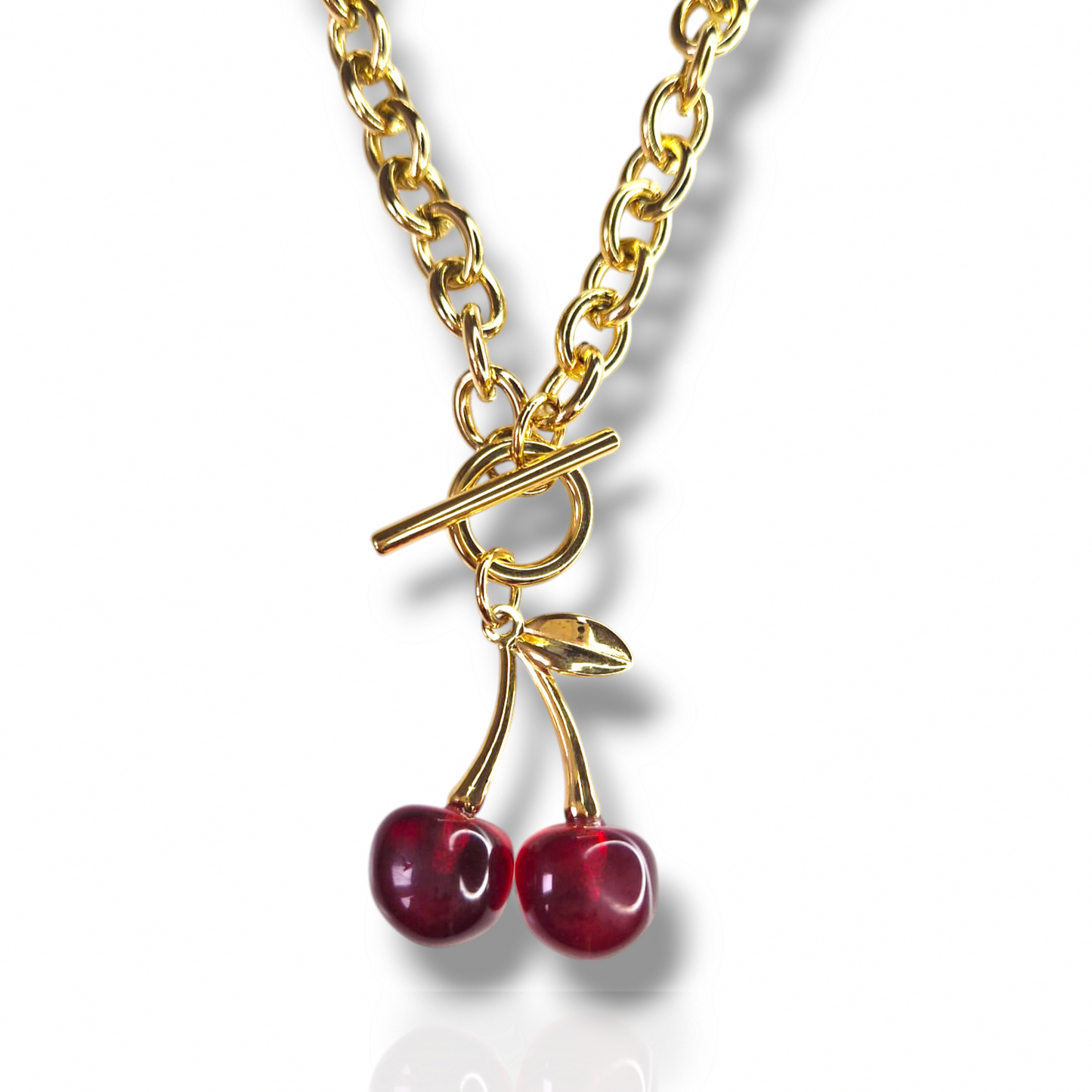 COLLAR CEREZAS ESLABONES