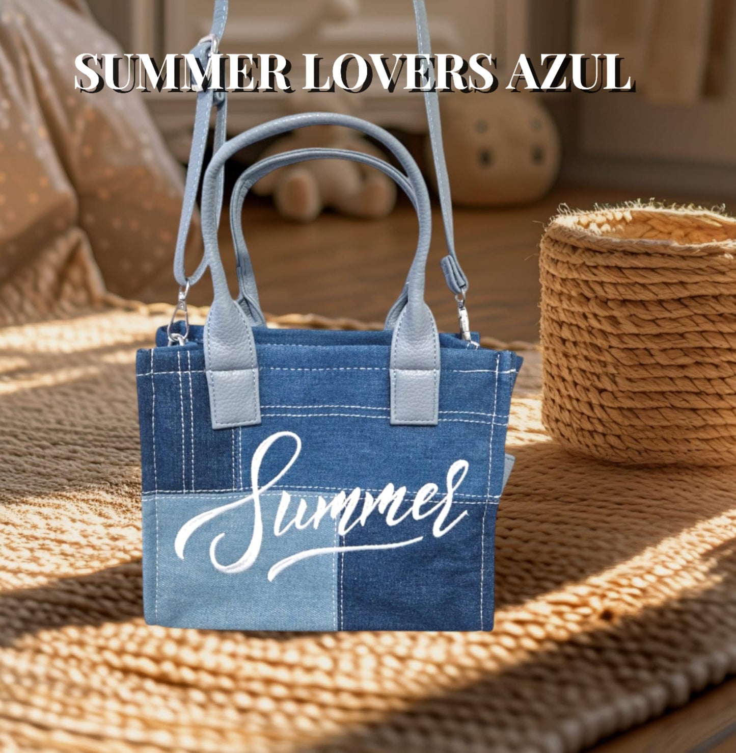 TOTE SUMMER LOVERS AZUL