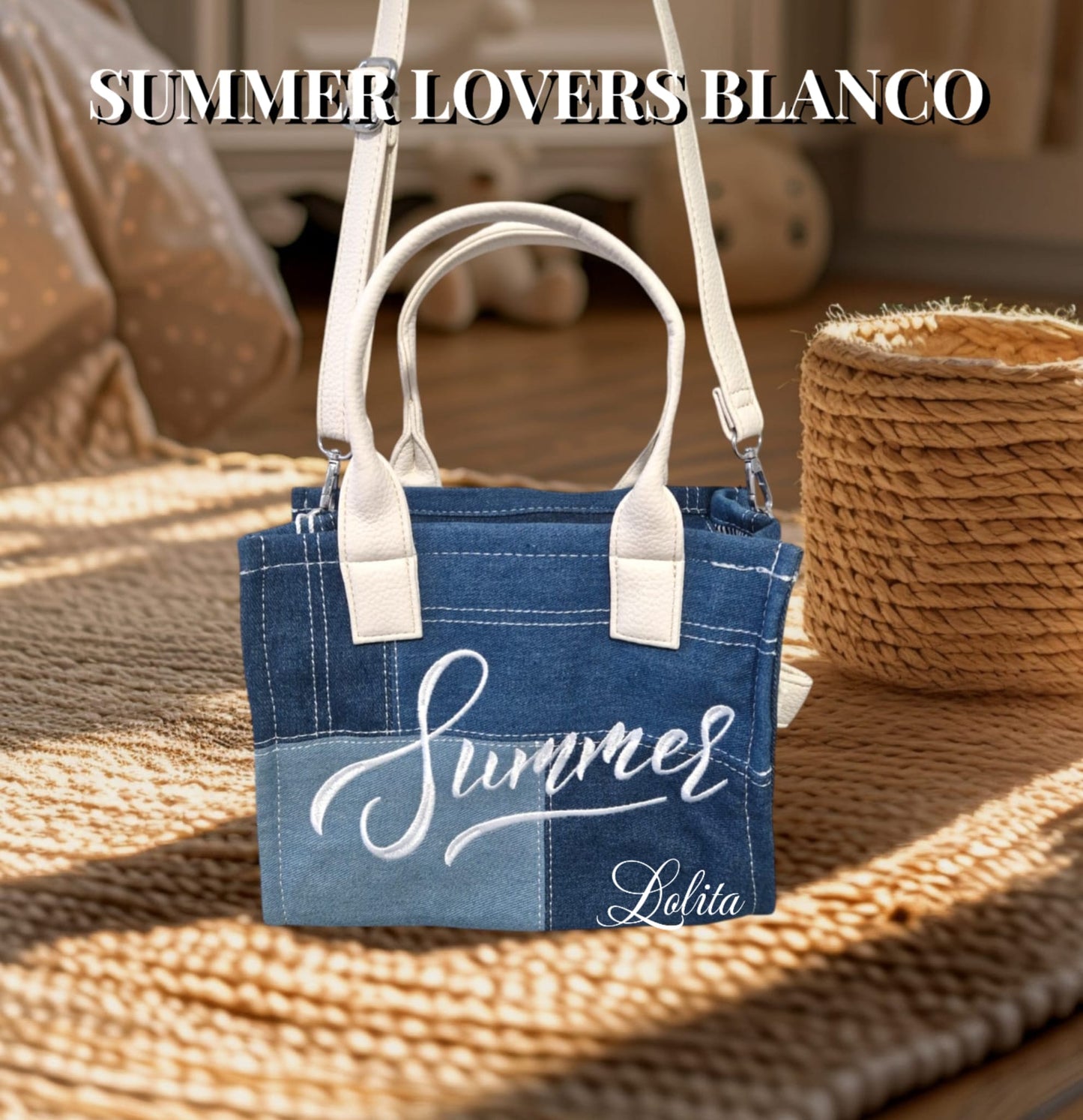 TOTE SUMMER LOVERS BLANCO