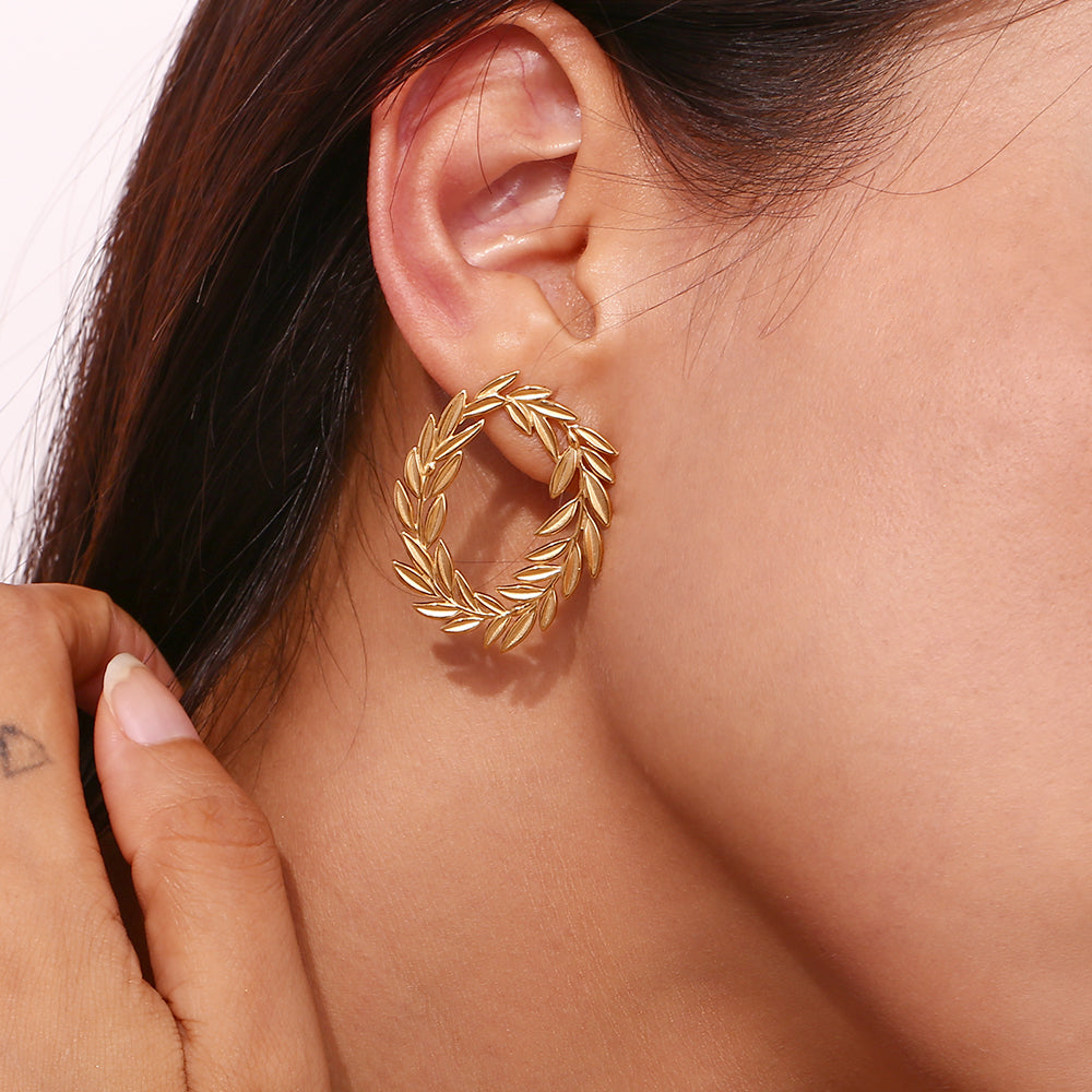 PENDIENTES CORONA DE LAUREL