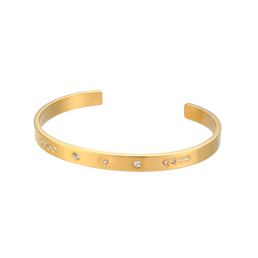 Pulsera esclava dorada