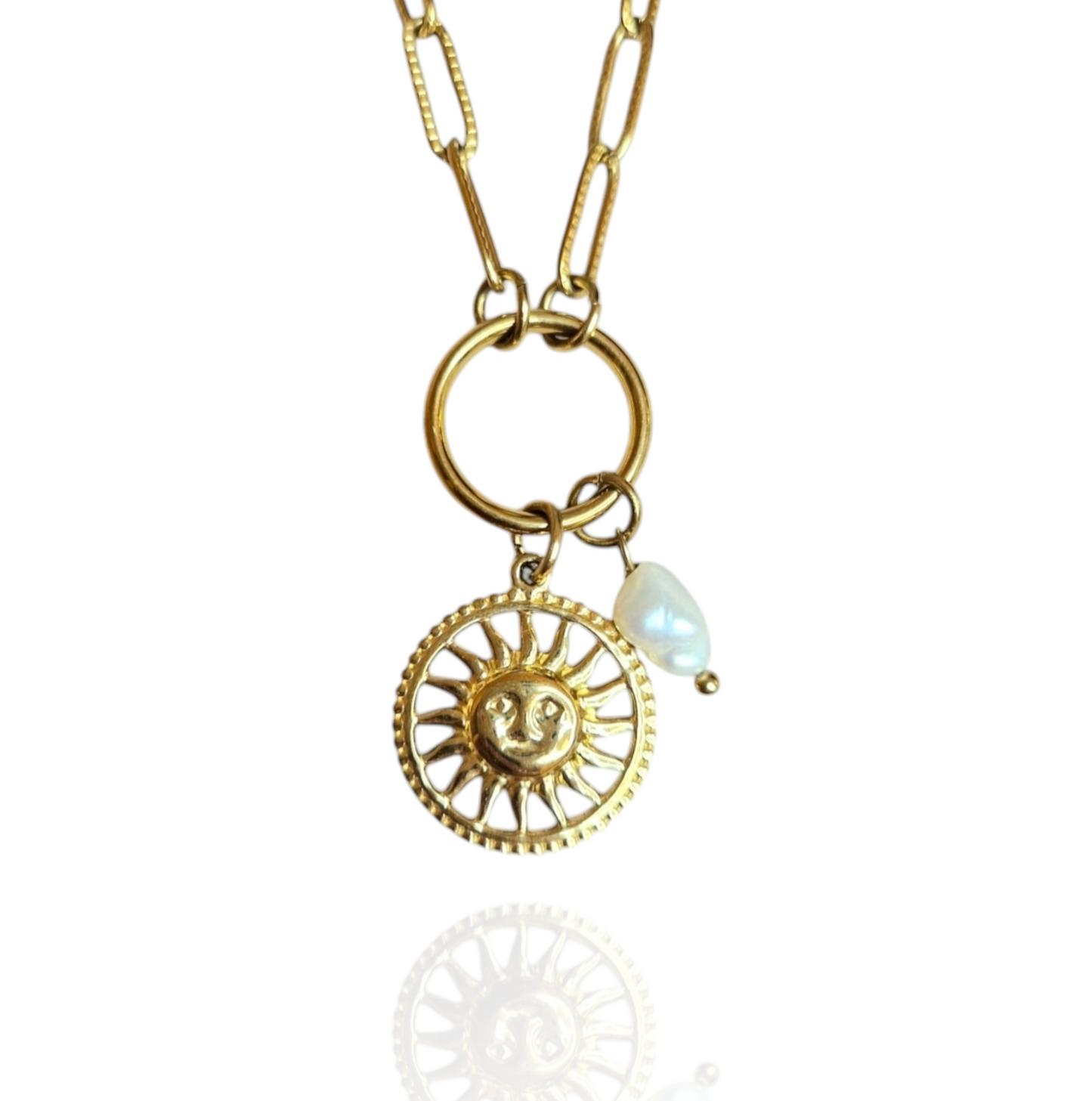 COLLAR SOL CON PERLA