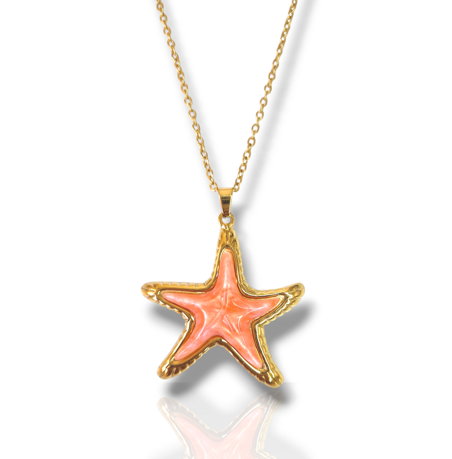 COLLAR ESTRELLITA SALMÓN
