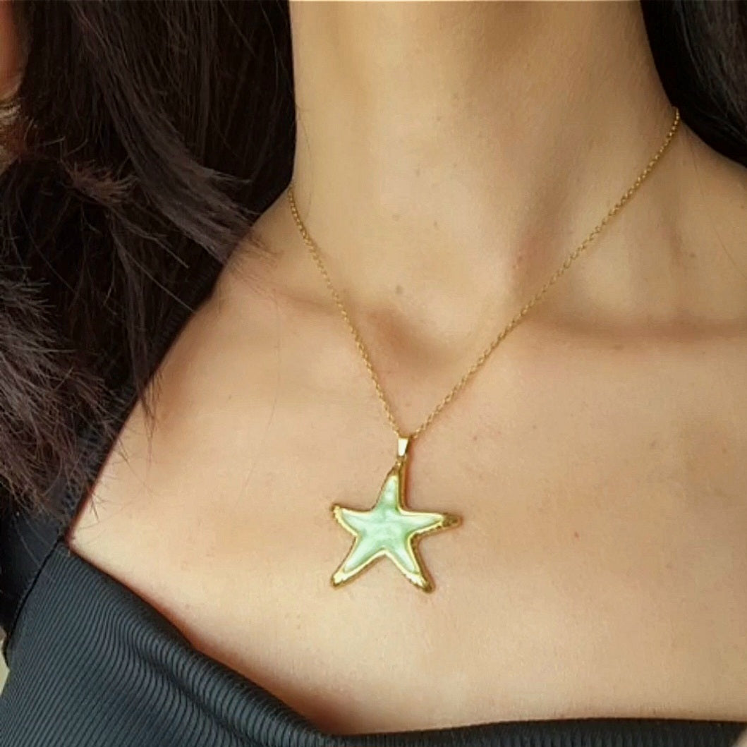 COLLAR ESTRELLITA SALMÓN