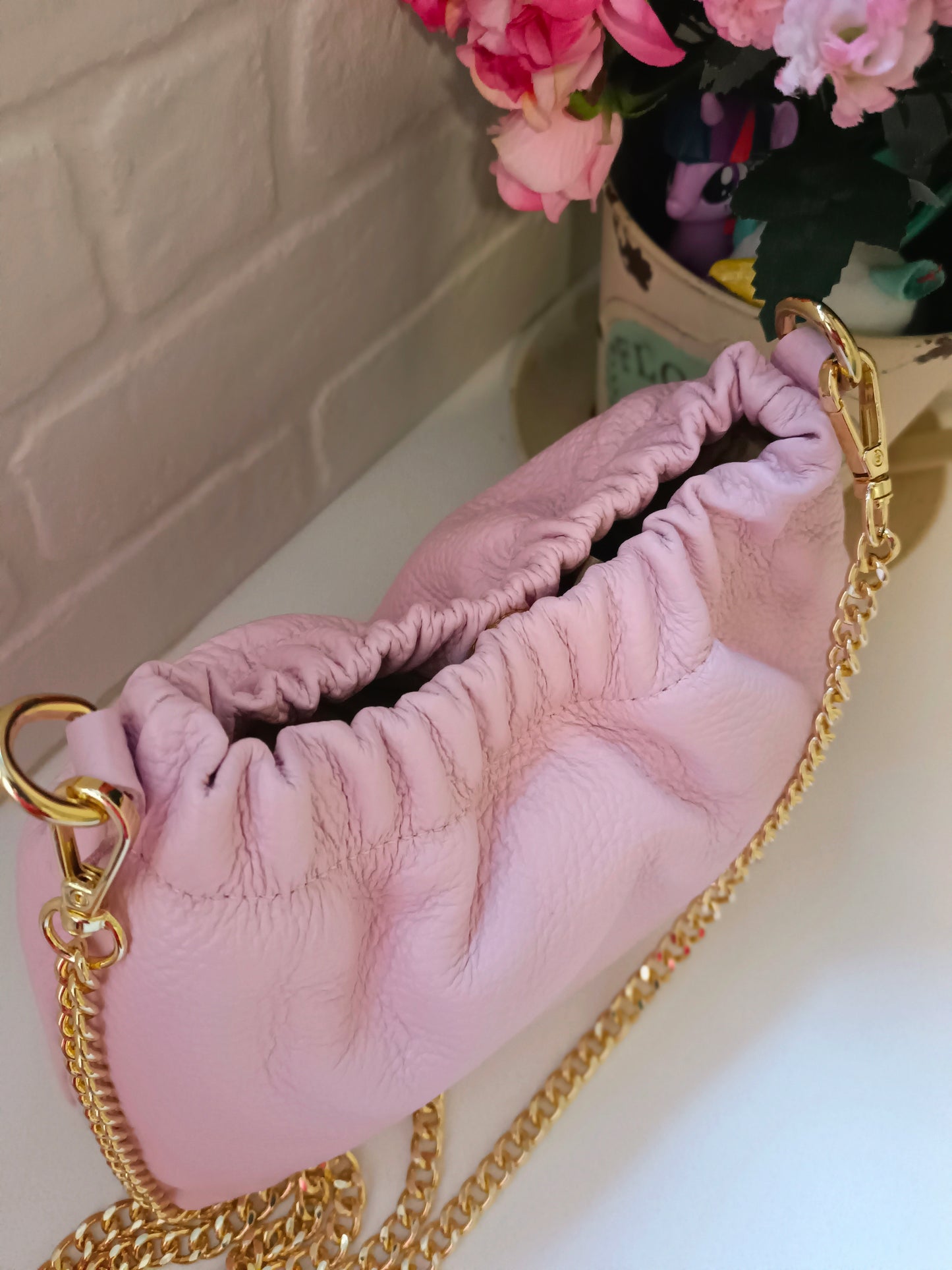 BOLSO PIEL RAGAZZA ROSA