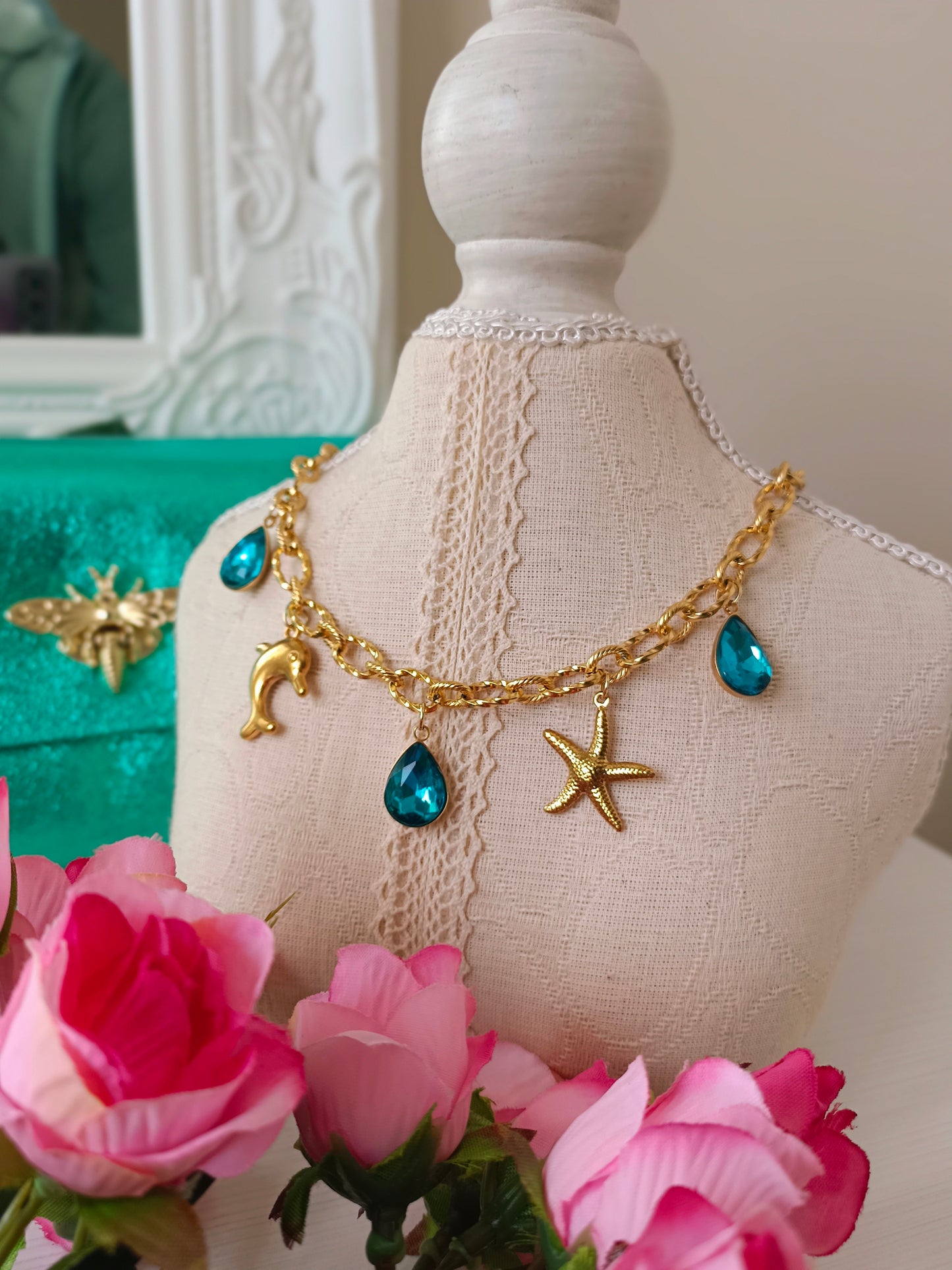 collar tesoros del mar acero