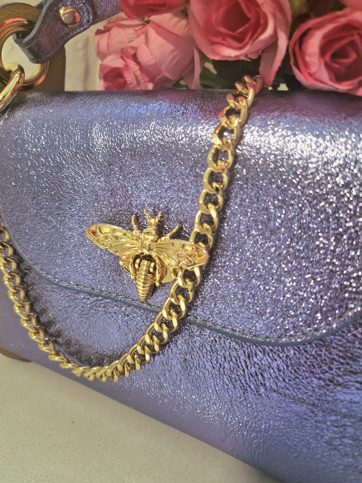 BOLSO ABEJA LILA