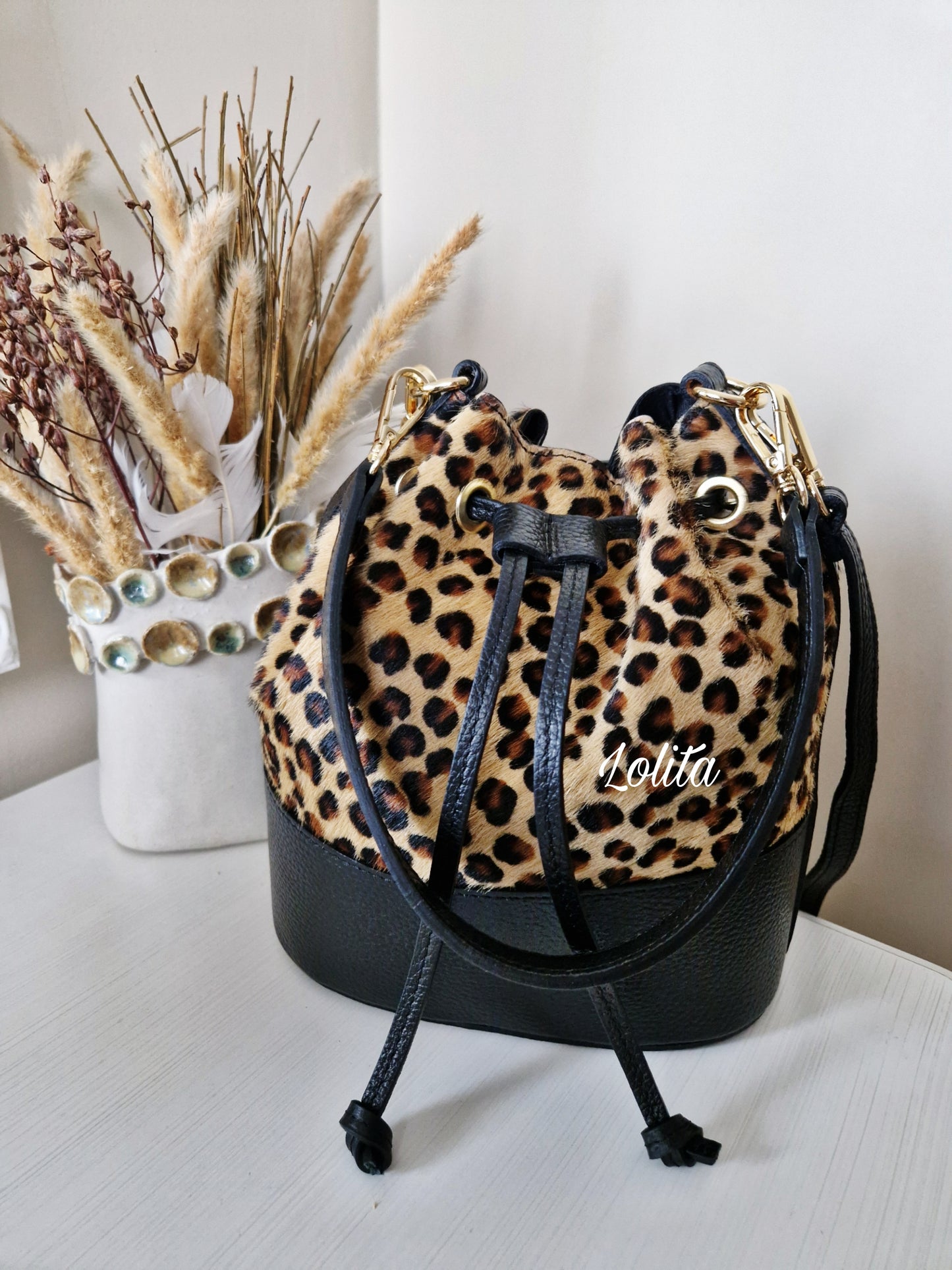 BOMBONERA PIEL LEOPARDO