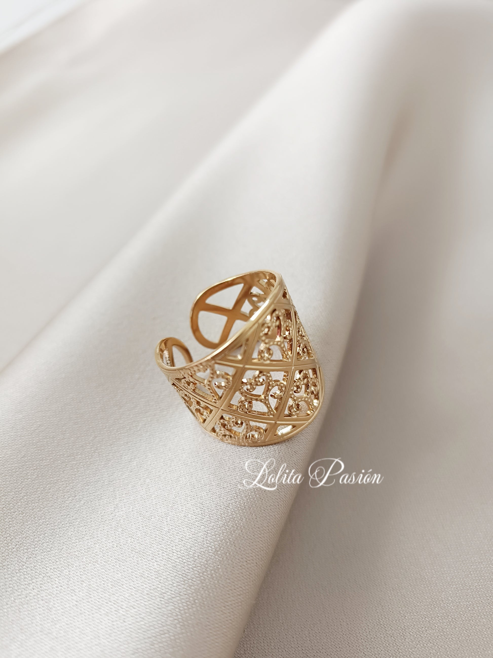 Anillo ajustable dorado