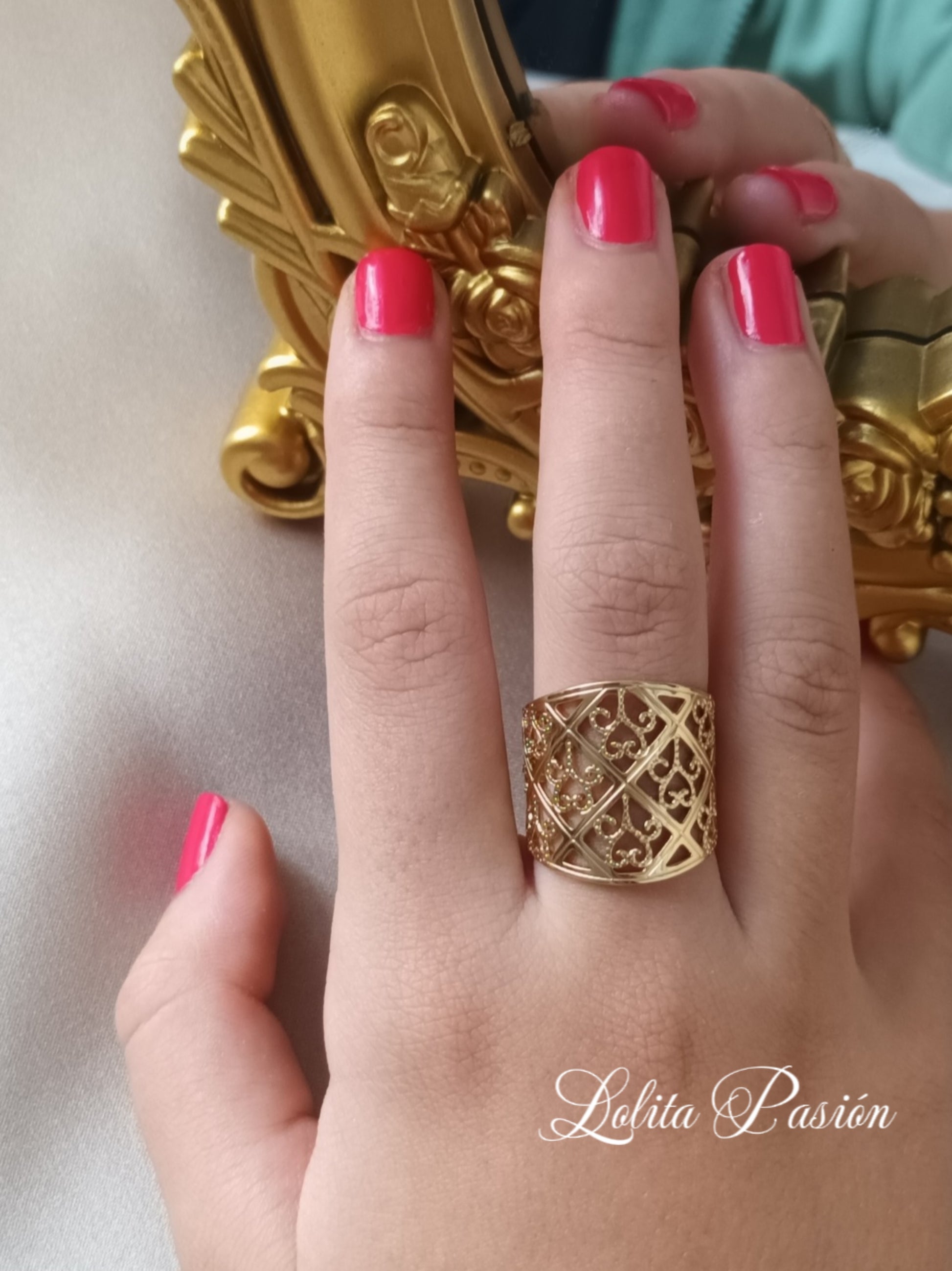 Anillo ajustable dorado