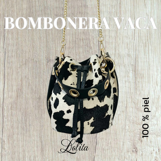 BOLSO BOMBONERA VACA