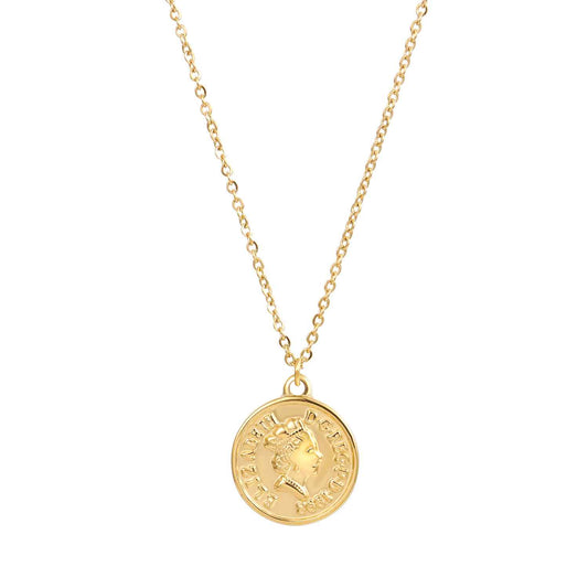 Collar moneda dorado