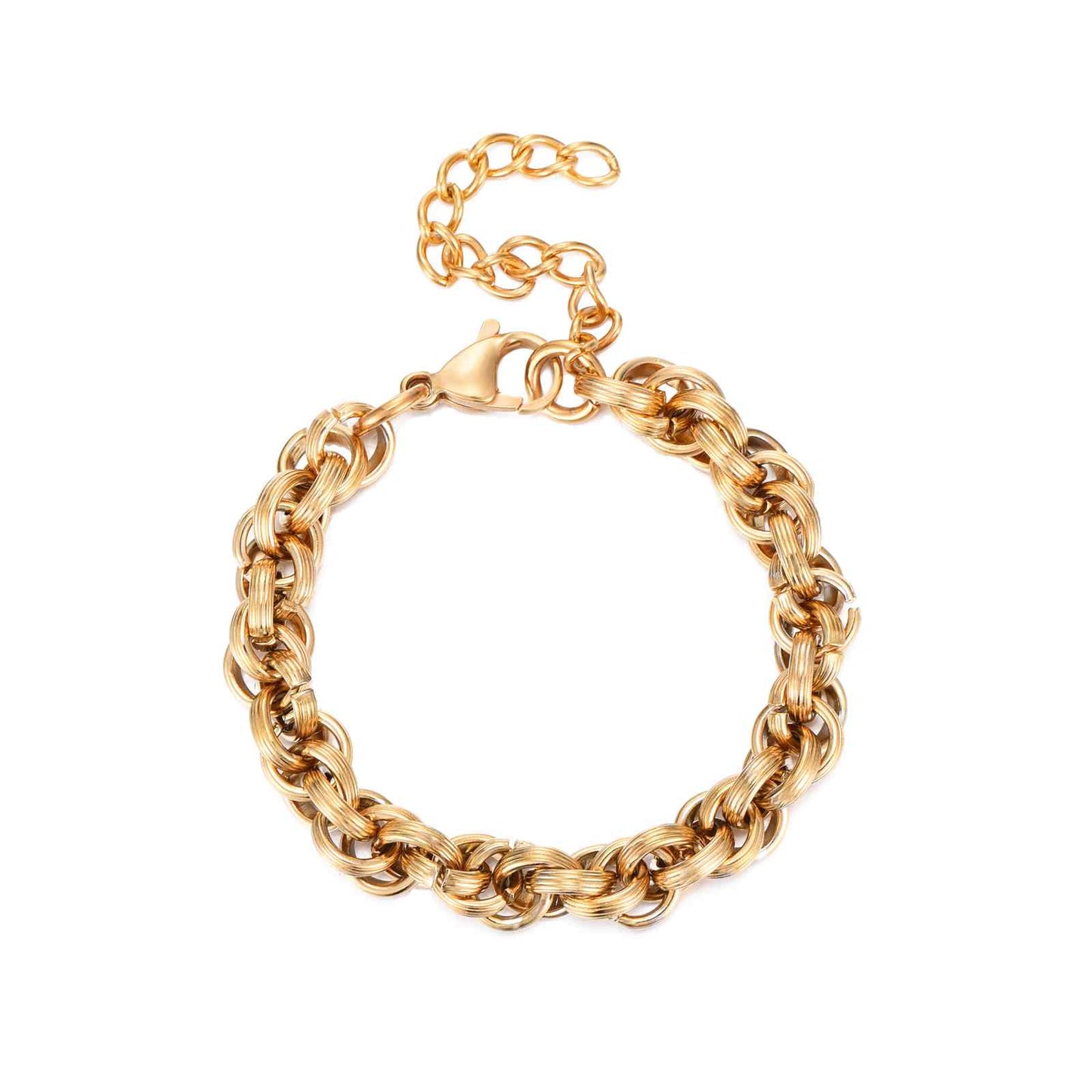 Pulsera nudos dorada