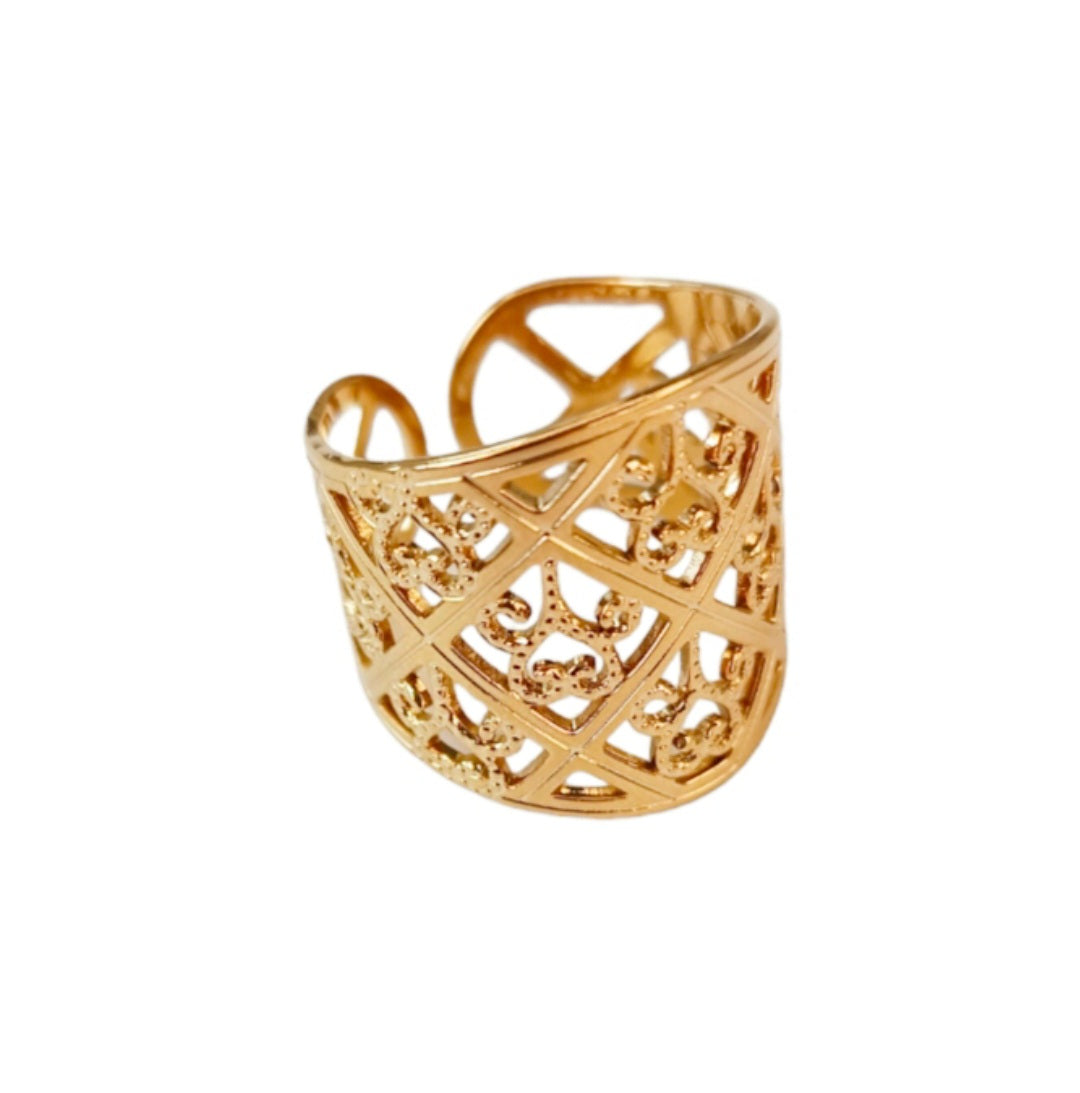 Anillo ajustable dorado