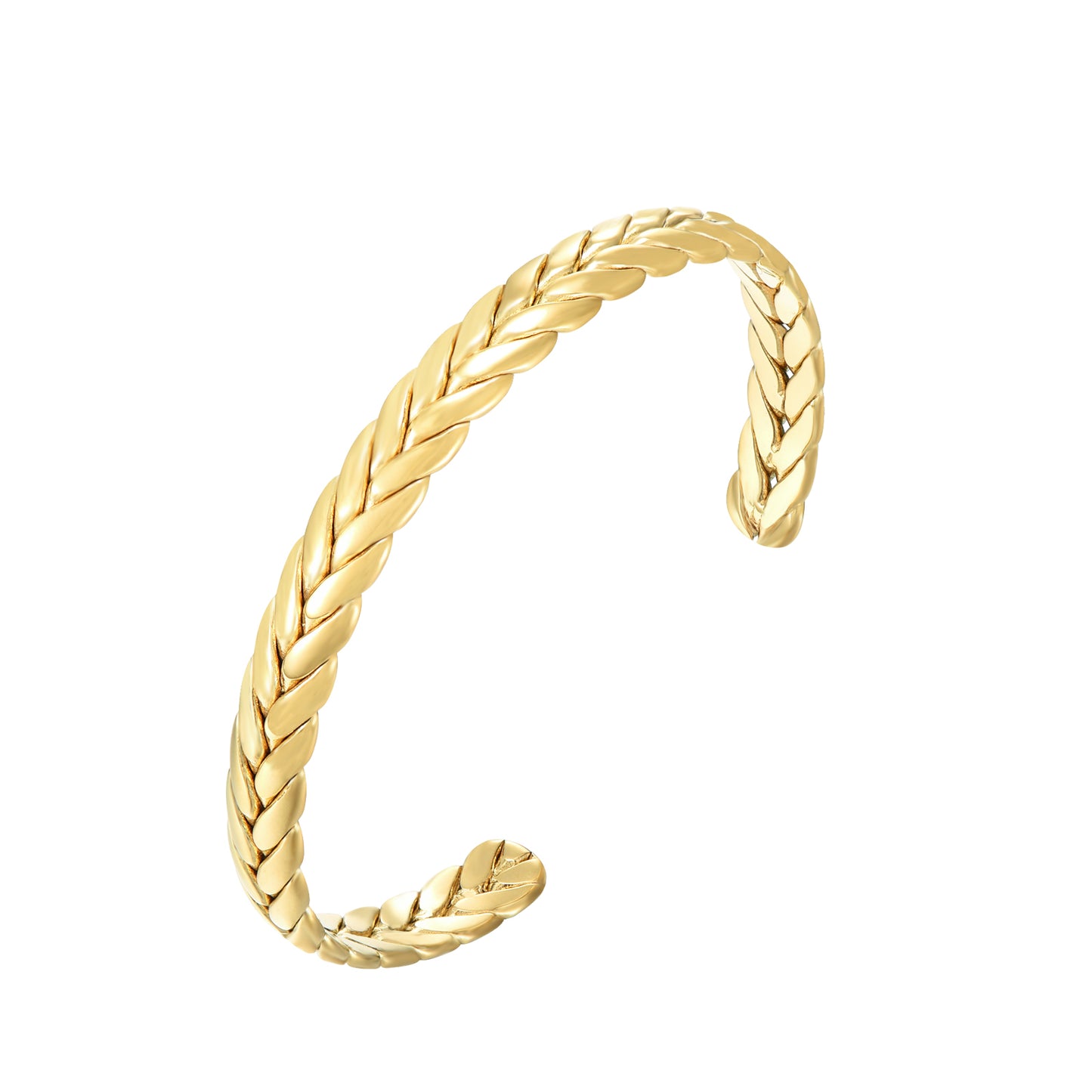 BRAZALETE TRENZADO 18K