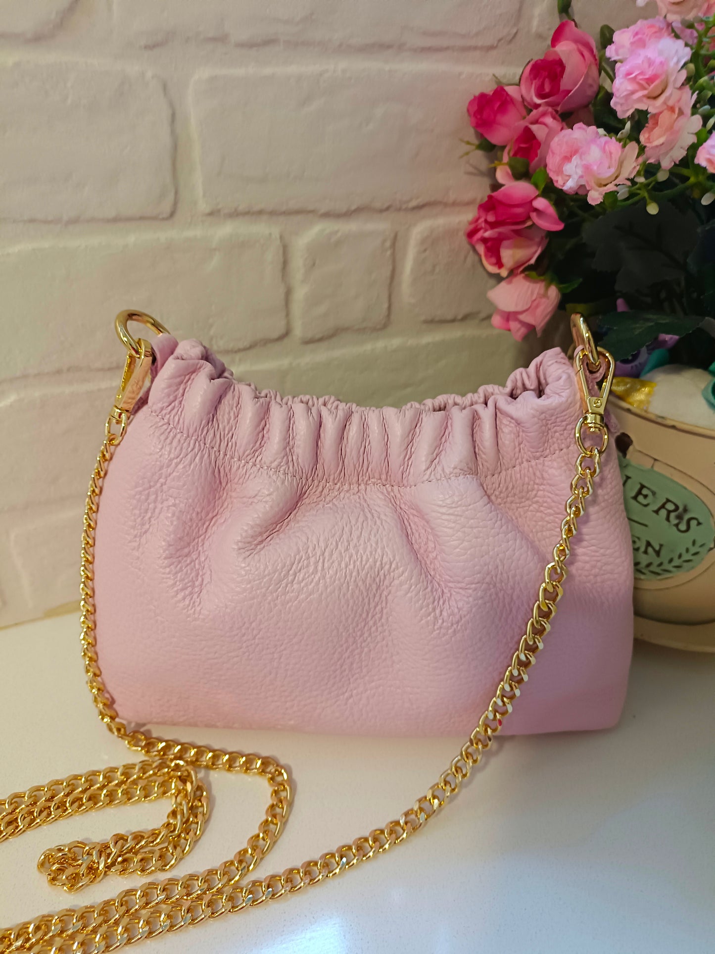 BOLSO PIEL RAGAZZA ROSA