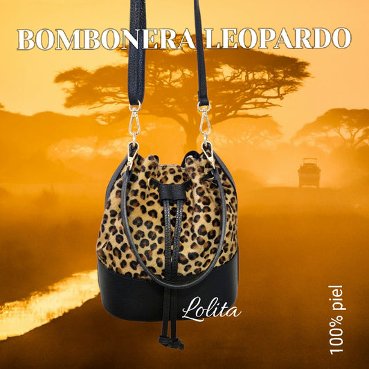 BOMBONERA PIEL LEOPARDO