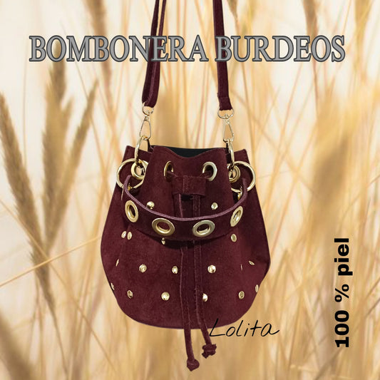BOLSO BOMBONERA BURDEOS