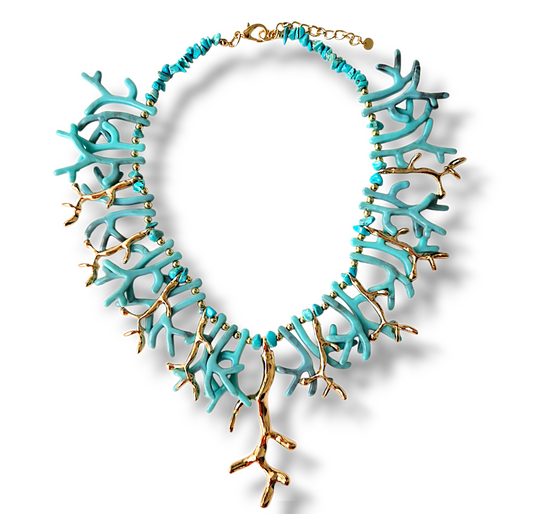 COLLAR CORAL AZUL